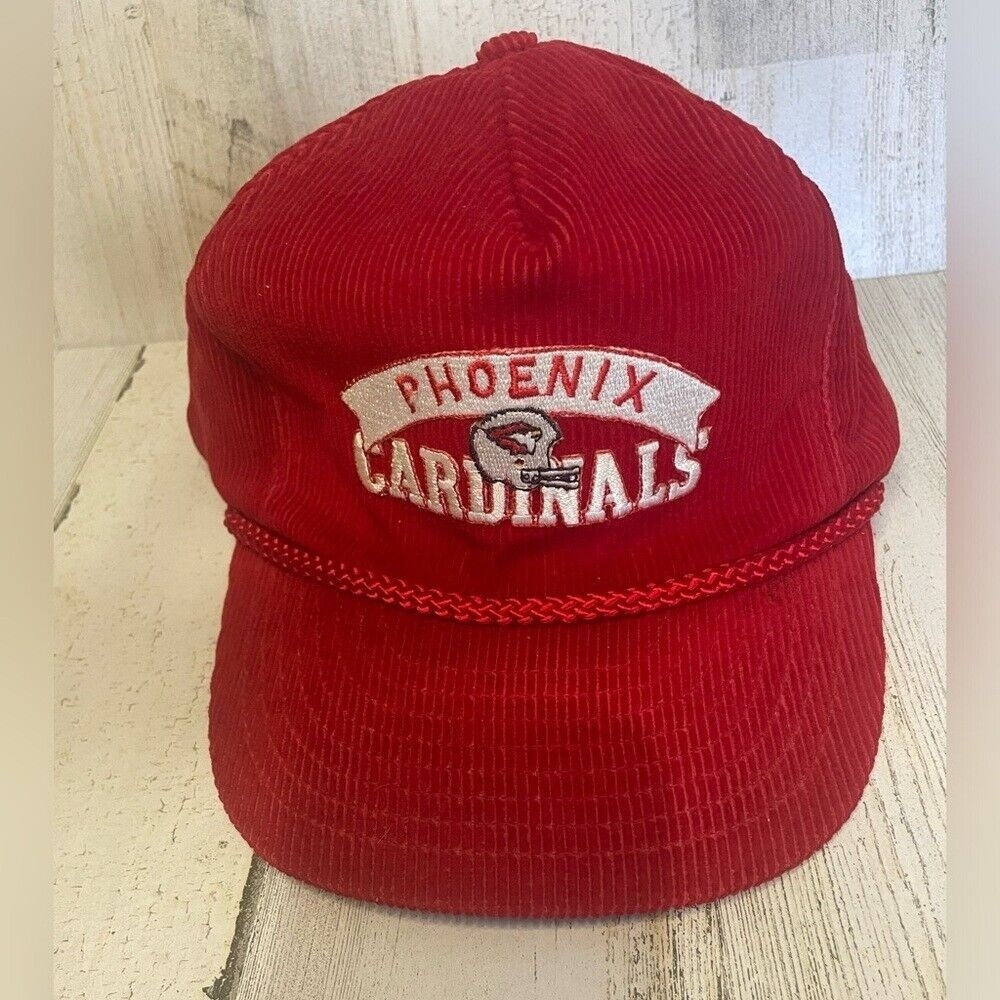 Phoenix Arizona Cardinals Youngan Vtg Corduroy Script 3D Snapback Sports Hat Cap